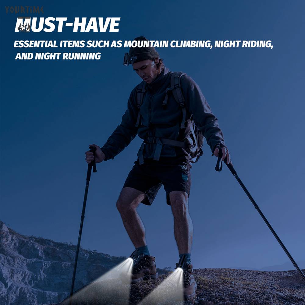 Set 2 Đèn Pin 200LM LED 230mAh Cổng Sạc USB Loại C