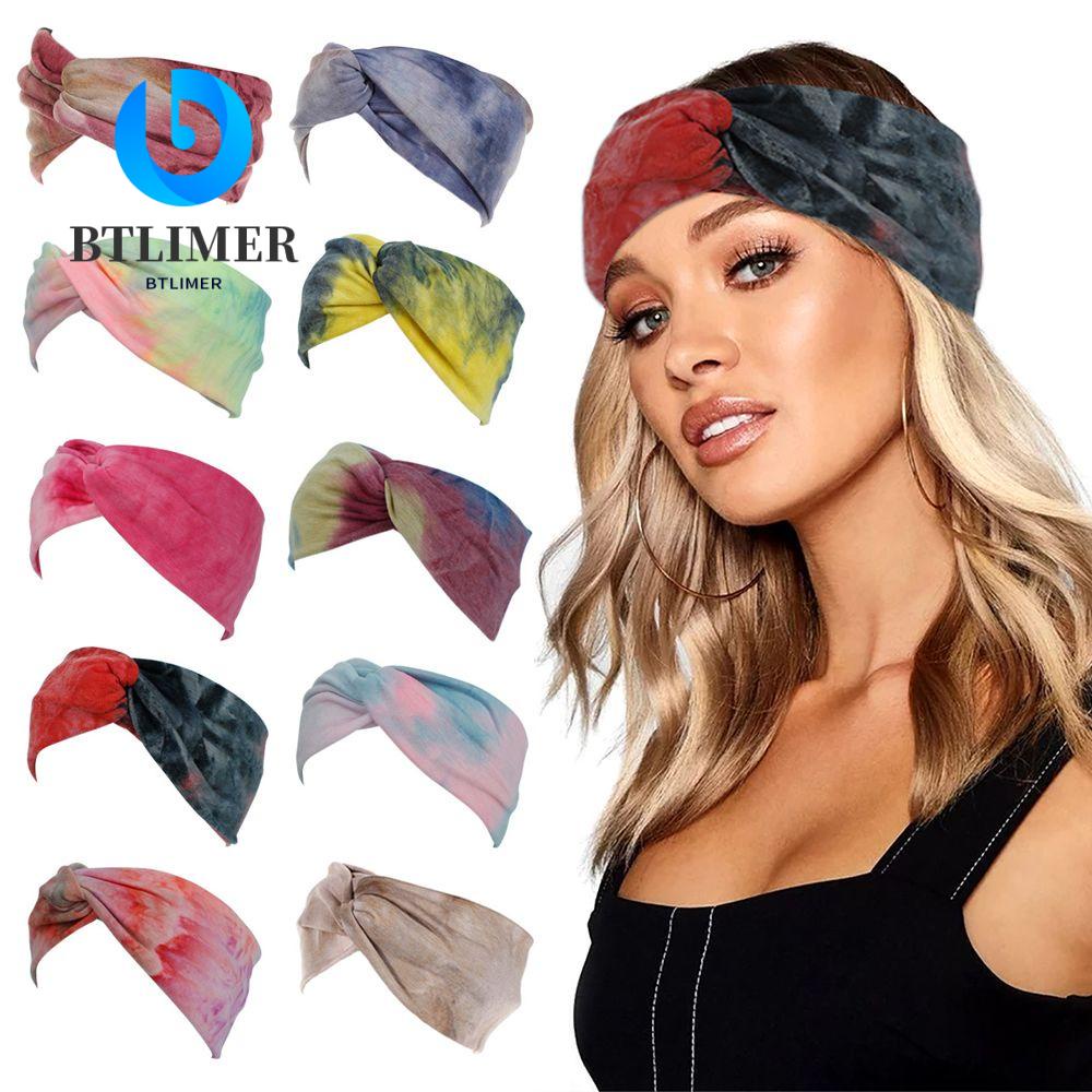 BTLIMER Băng Đô Turban Bản Rộng Co Giãn Thấm Hút Mồ Hôi Dùng Khi Tập Thể Thao / Yoga