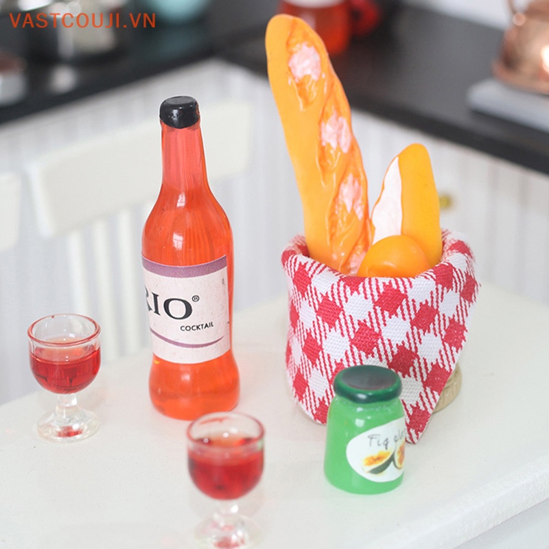 1 Bộ Giỏ Bánh Mì Đồ Chơi Mini Trang Trí Nhà Búp Bê