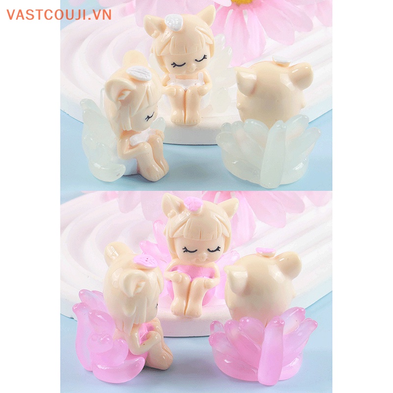 Móc Khóa Resin Phát Quang Hình Cáo Chín Đuôi Diy