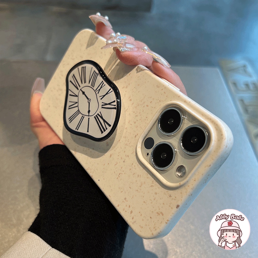 Ốp Điện Thoại TPU Mềm Bóng Có Giá Đứng Và Ngăn Đựng Đồng Hồ Chống Bụi Cho IPhone 14 Pro Max 11