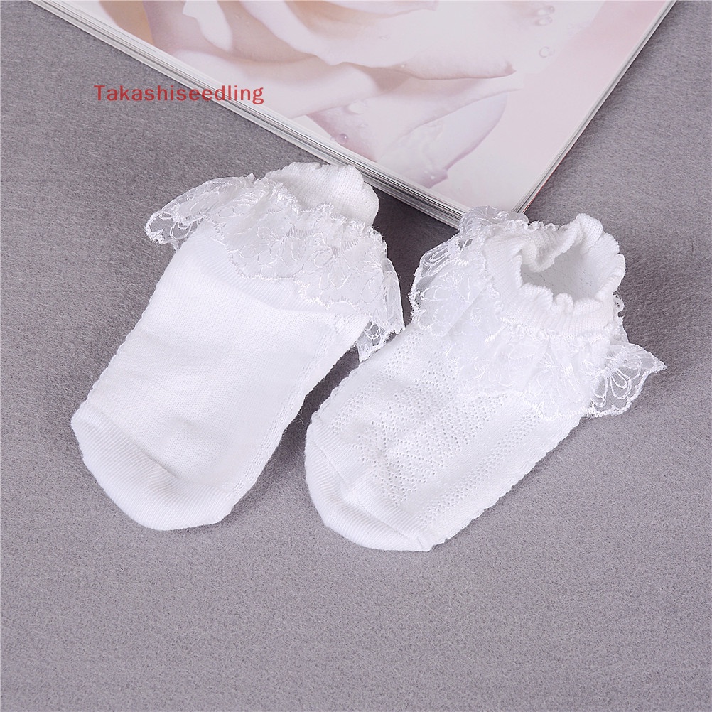 Tất Cotton Phối Ren Xinh Xắn Theo Phong Cách Mùa Hè Dành Cho Bé Gái