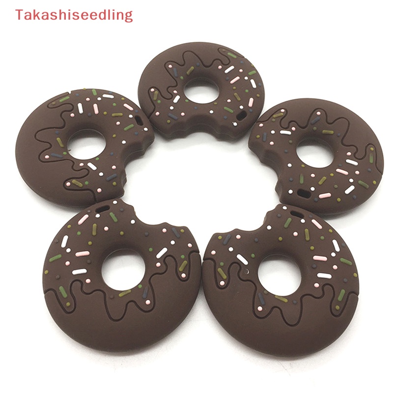 Đồ Chơi Gặm Nướu Bằng Silicone Hình Bánh Donut Dành Cho Trẻ Nhỏ
