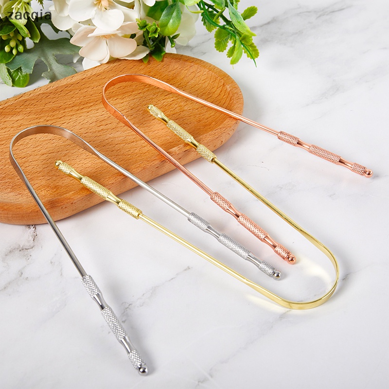 1 Dụng Cụ Nạo Lưỡi Bằng Thép Không Gỉ Chất Lượng Cao