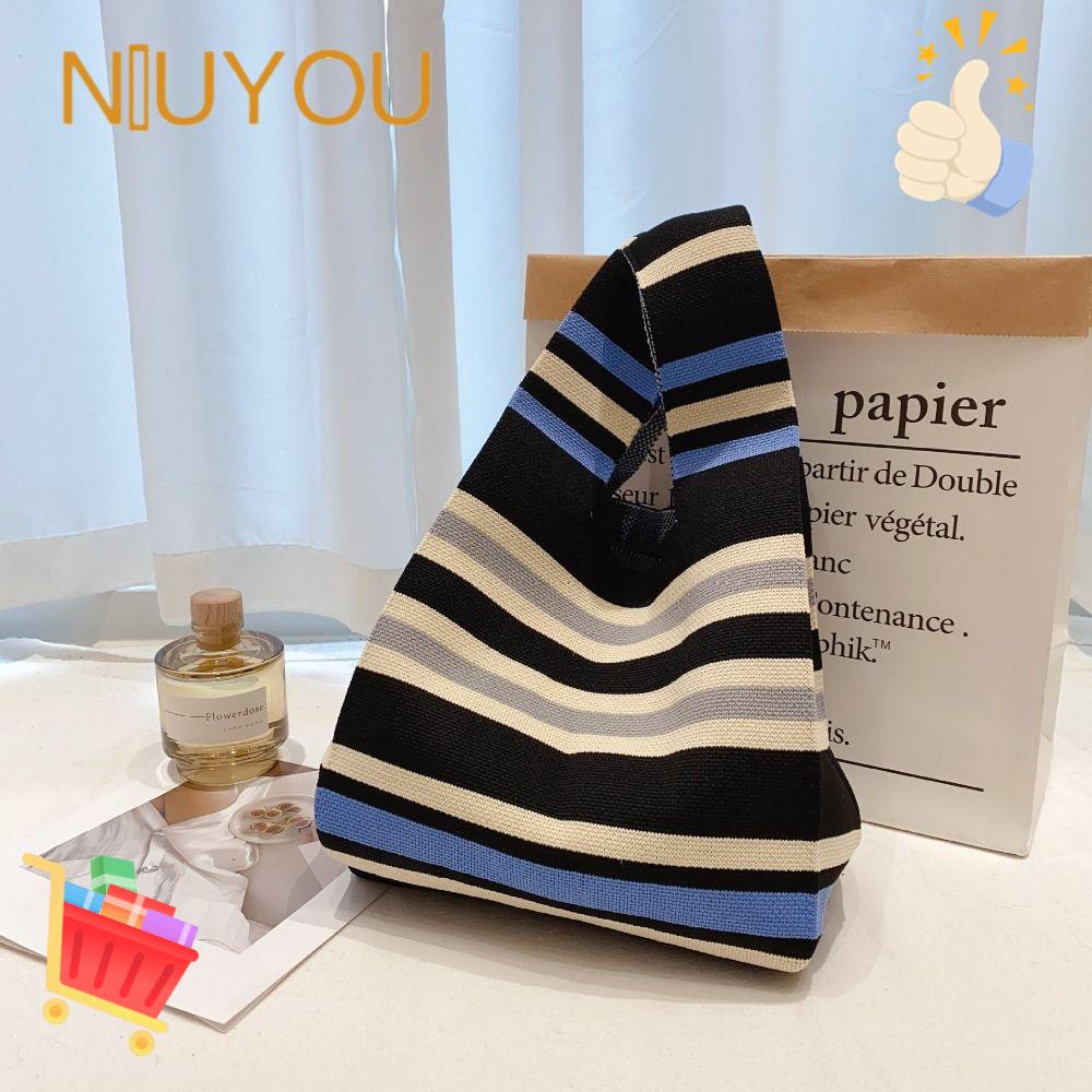 NIUYOU Túi Xách Đan Len Mini Đeo Vai Thời Trang Cho Nữ