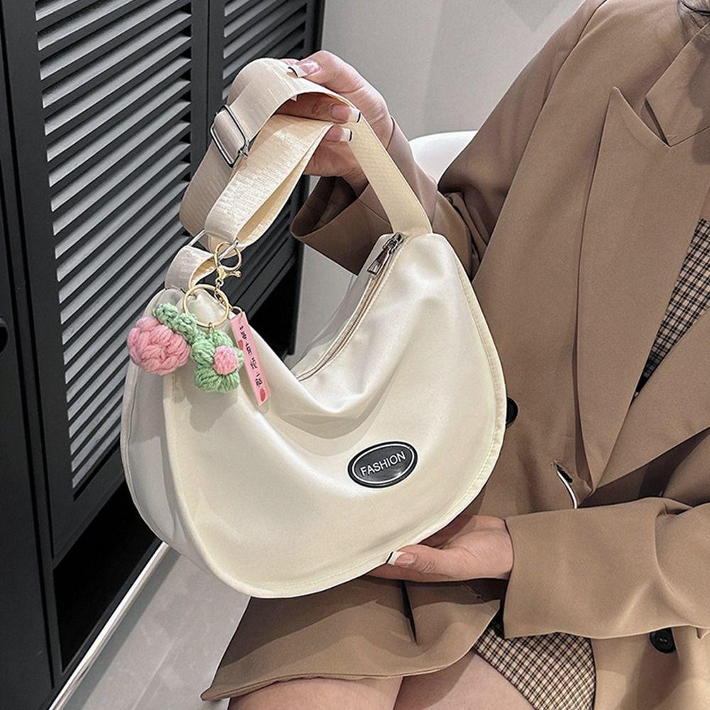 EBINLANDS Túi Đeo Chéo Vải Canvas Màu Sắc Đơn Giản Sức Chứa Lớn Thời Trang Cho Nữ