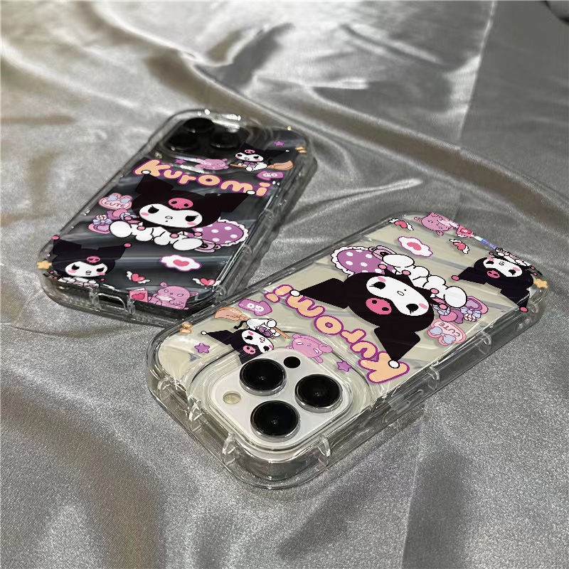 Ốp Điện Thoại Mềm Trong Suốt In Hình Kuromi Dễ Thương Cho iPhone14promax plus 8 11sins1312 / xr7 T1OX