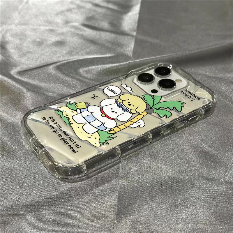 Ốp Điện Thoại Vỏ Dừa Mềm Trong Suốt Dễ Thương Cho iPhone14promax / 8 xr HRTA 1312