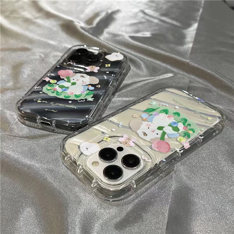 Ốp Điện Thoại Mềm Trong Suốt Họa Tiết Cún Dễ Thương Cho Iphone 14Promax 1312 8 Xr 11 7 ZGWZ