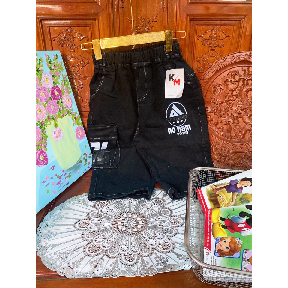 Quần ngố jean đại cồ cho bé trai hàng xuất khẩu cao cấp cho bé trai 25-47kg, quần bò lửng cho bé trai