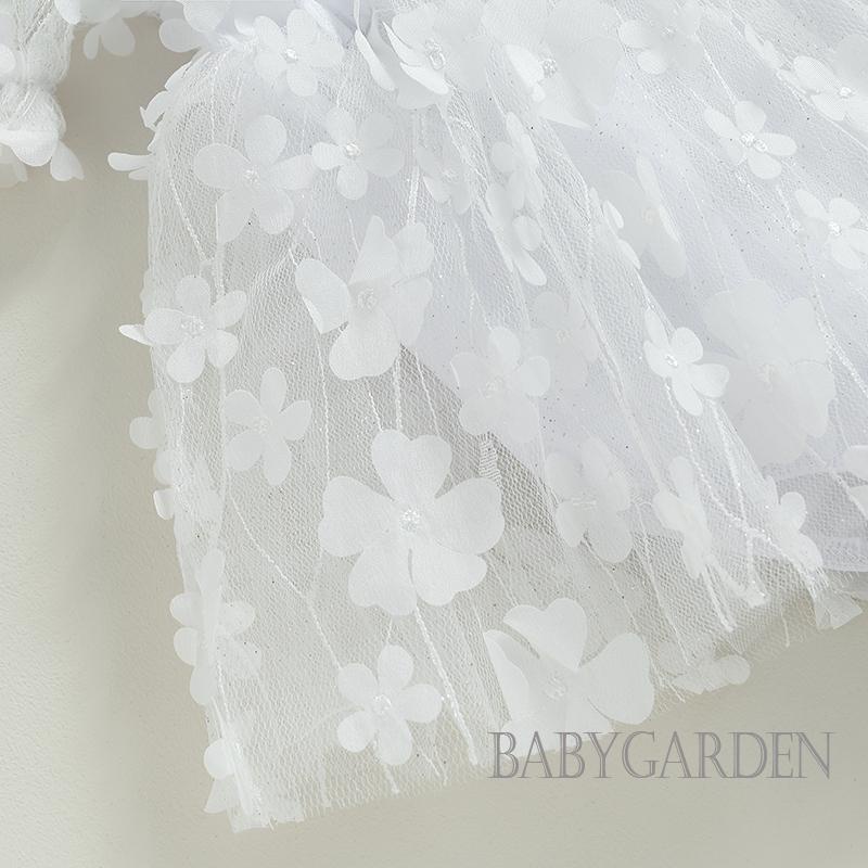 Set Áo Liền Quần In Hoa 3D + Băng Đô Xinh Xắn Cho Bé Gái 0-18 Tháng Tuổi