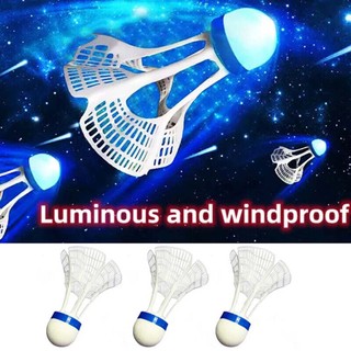 3PCS Badminton Windproof Outdoor Shuttlecocks for Training Badminton A
