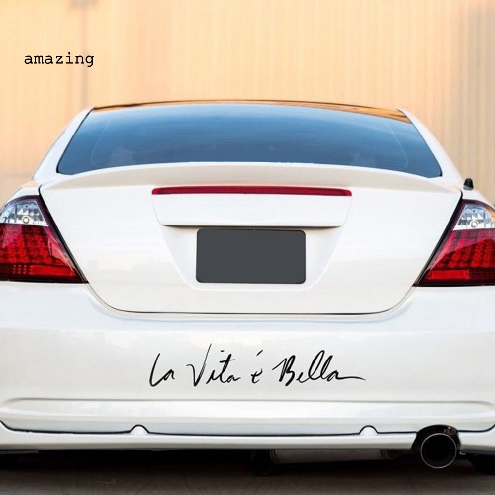 Miếng Dán Trang Trí Xe Hơi / Xe Tải In Chữ Chống Thấm Nước Thời Trang