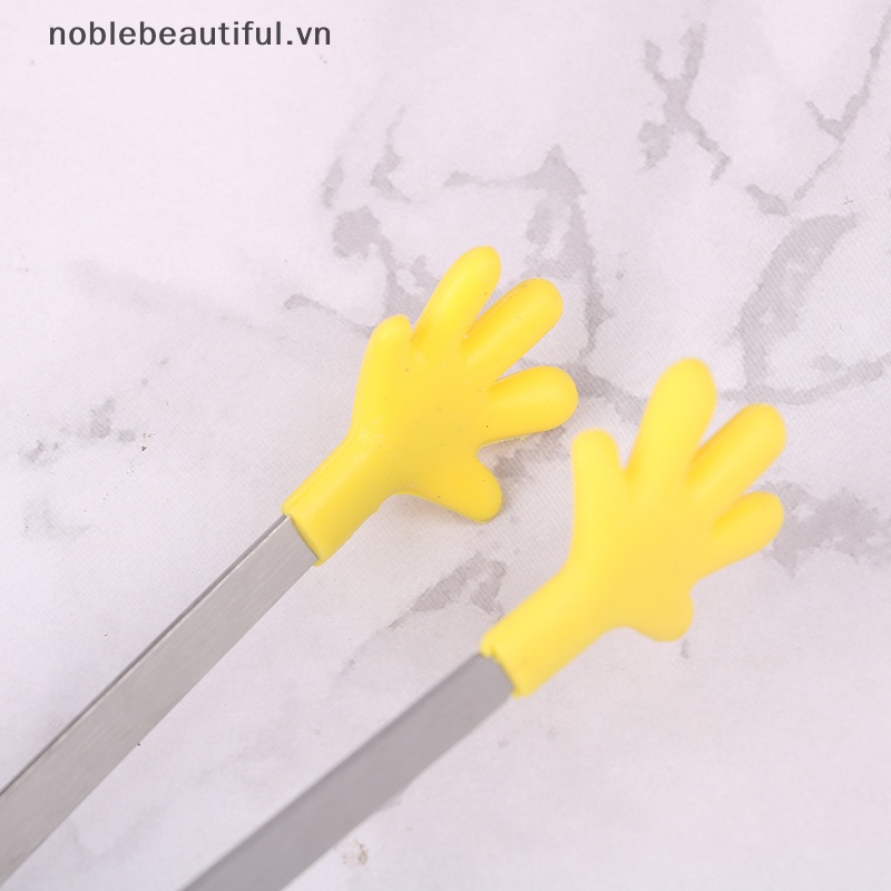 Set 3 Kẹp Gắp Đá Bằng Thép Không Gỉ Và Silicon Siêu Bền Tiện Dụng Cho Nhà Bếp