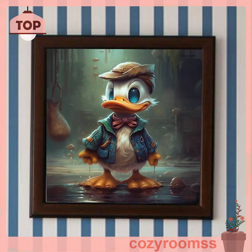 Tranh Đính Đá Kim Cương Toàn Bộ 5D DIY Hình Vẽ Vịt Donald