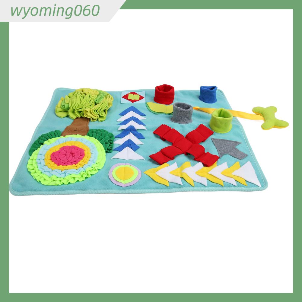 Wyoming060 Thảm đánh hơi cho chó Ăn chậm Dễ dàng làm sạch Tấm huấn luyện thú cưng có thể giặt được tương tác dành