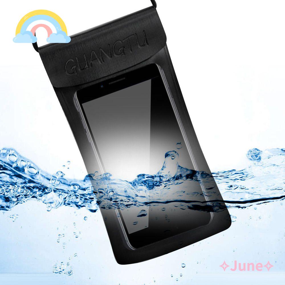 JUNE Túi Đựng Điện Thoại Chống Thấm Nước Có Thể Chạm Màn Hình Cảm Ứng Tiện Dụng Khi