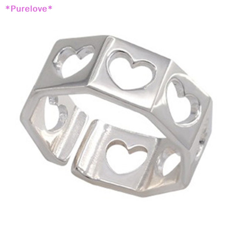 Nhẫn Hở Hình Trái Tim Thời Trang Tối Giản Dành Cho Nữ Mới