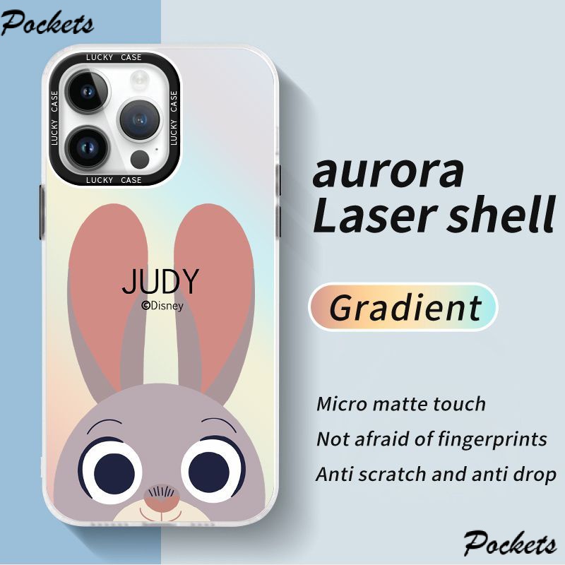 Ốp Điện Thoại Màu Laser Họa Tiết Thỏ Dễ Thương Cho Iphonexr12678Plus 1314 KQ8Z