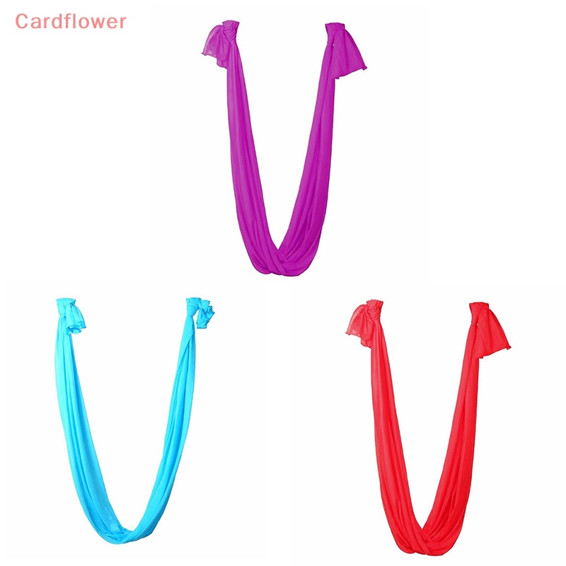 < Cardflower > Bộ Võng Tập Yoga Bằng Lụa Chống Trọng Lực Áo Thun Thiết Kế Mới Năng Động Thời Trang
