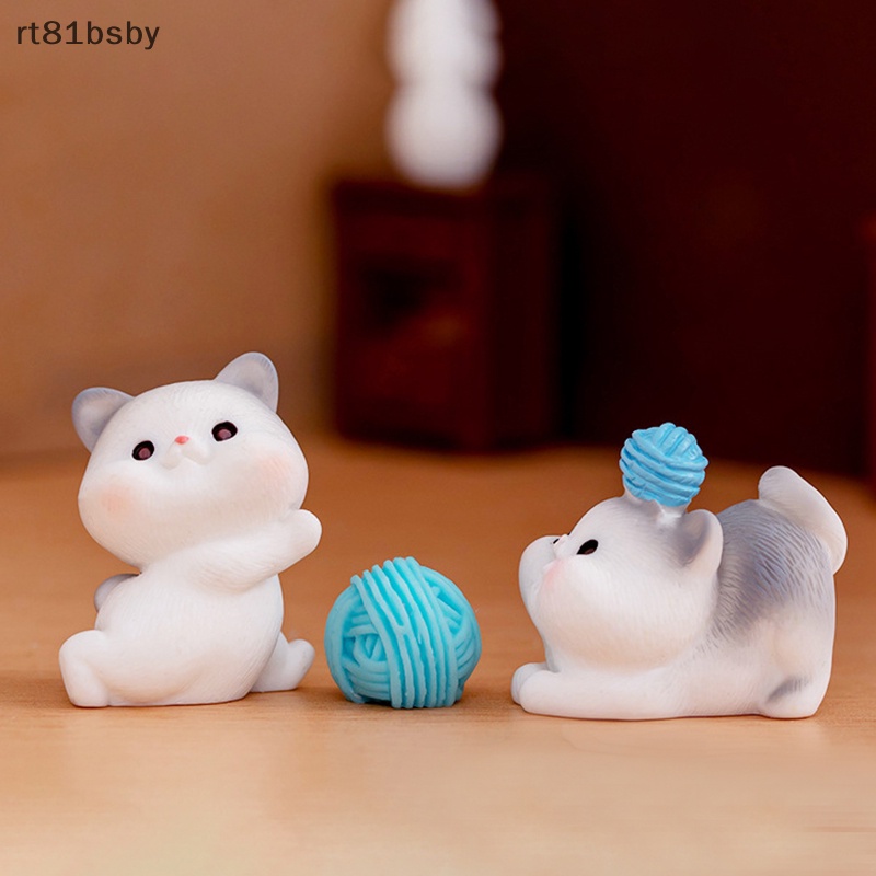 Mô Hình Chú Mèo Mini Bằng Nhựa Resin Dễ Thương Dùng Trang Trí Tiểu Cảnh