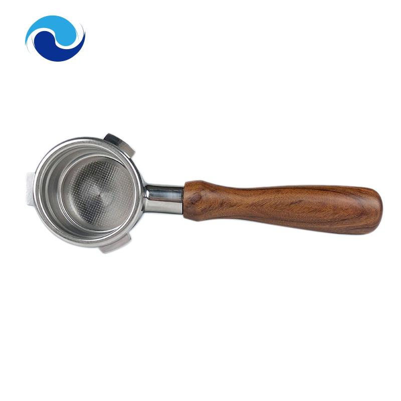 Giá Đỡ Bộ Lọc Cà Phê Bằng Thép Không Gỉ 54MM Tay Cầm Gỗ Chuyên Nghiệp