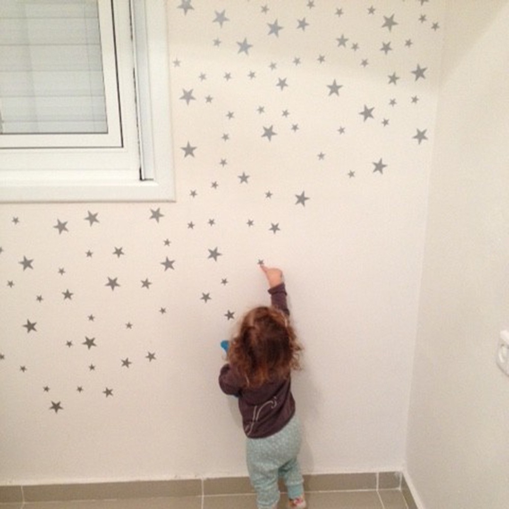 Set 6 / 39 Miếng Dán Tường Hình Ngôi Sao Trang Trí Phòng Ngủ Cho Bé