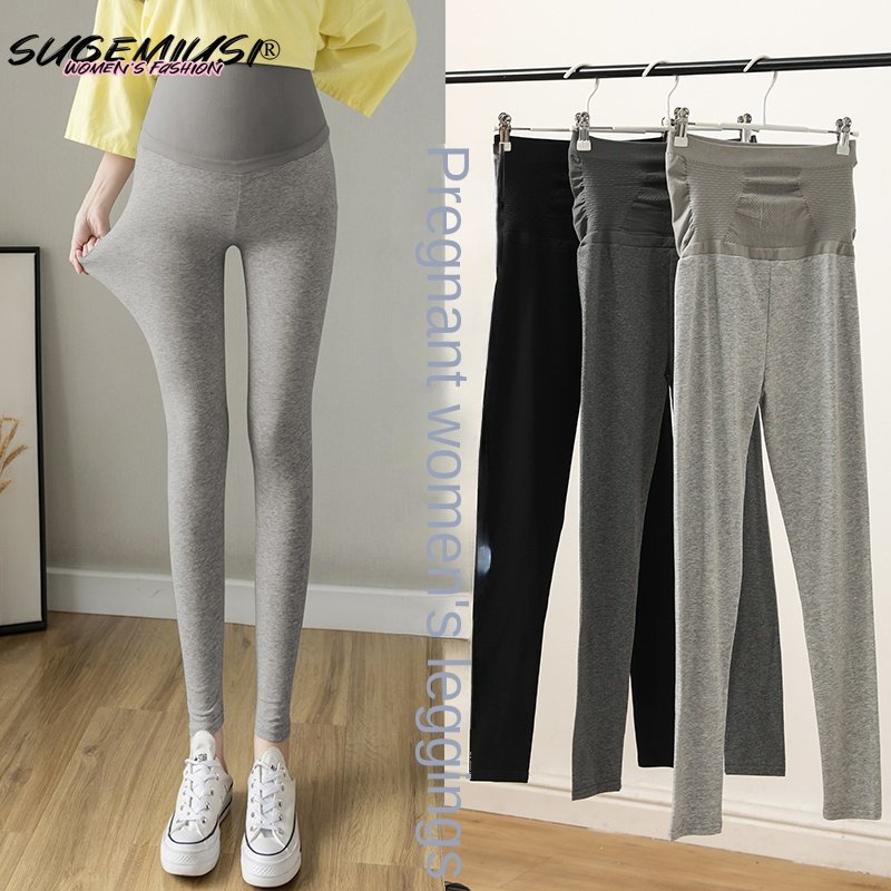 Quần Legging Dài Đến Mắt Cá Chân Mỏng Thời Trang Tập Yoga Cho Mẹ Bầu