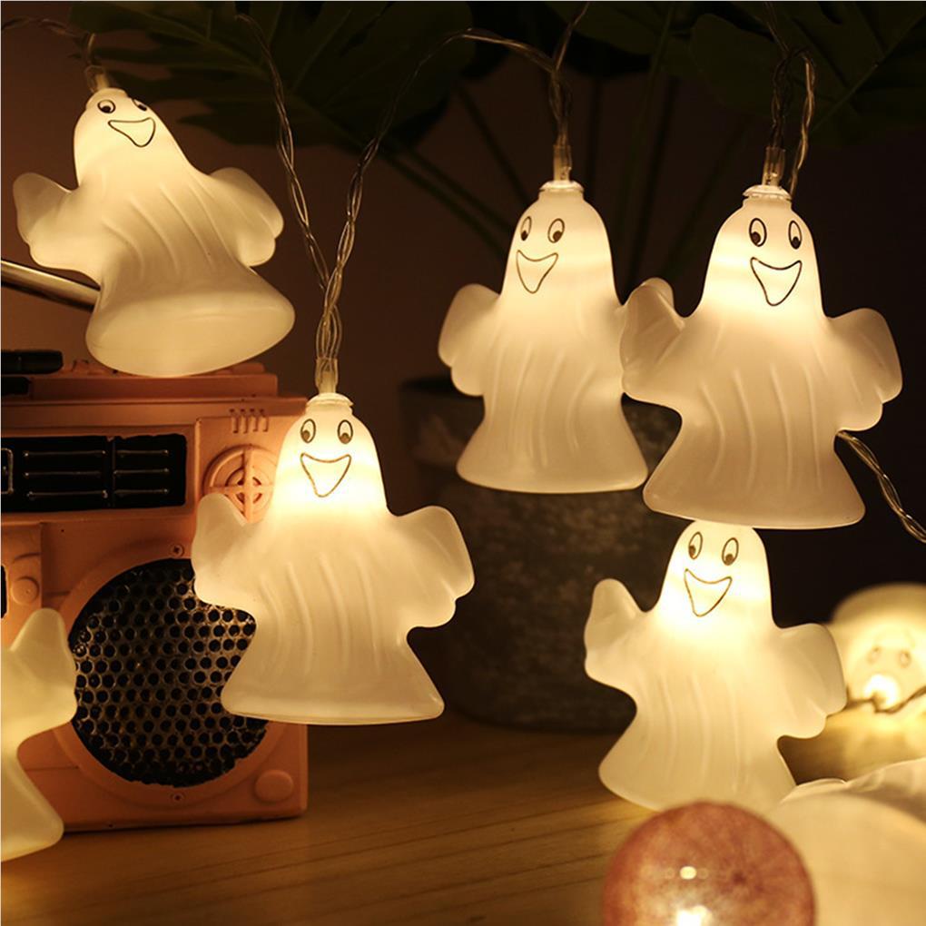 Dây Đèn LED 20 Bóng Dài 3M Hình Ma Chống Nước Trang Trí Halloween