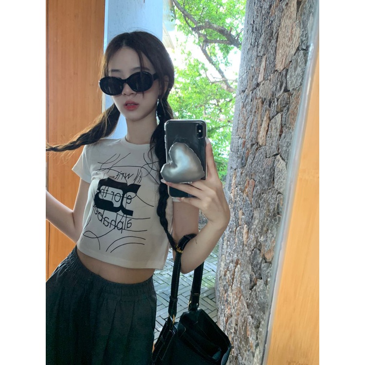 Áo Baby Tee Thun Croptop Nữ Tay Ngắn Hở Vai Dáng Ôm Thời Trang Mùa Hè Hàng Mới Dành Cho Bạn Nữ