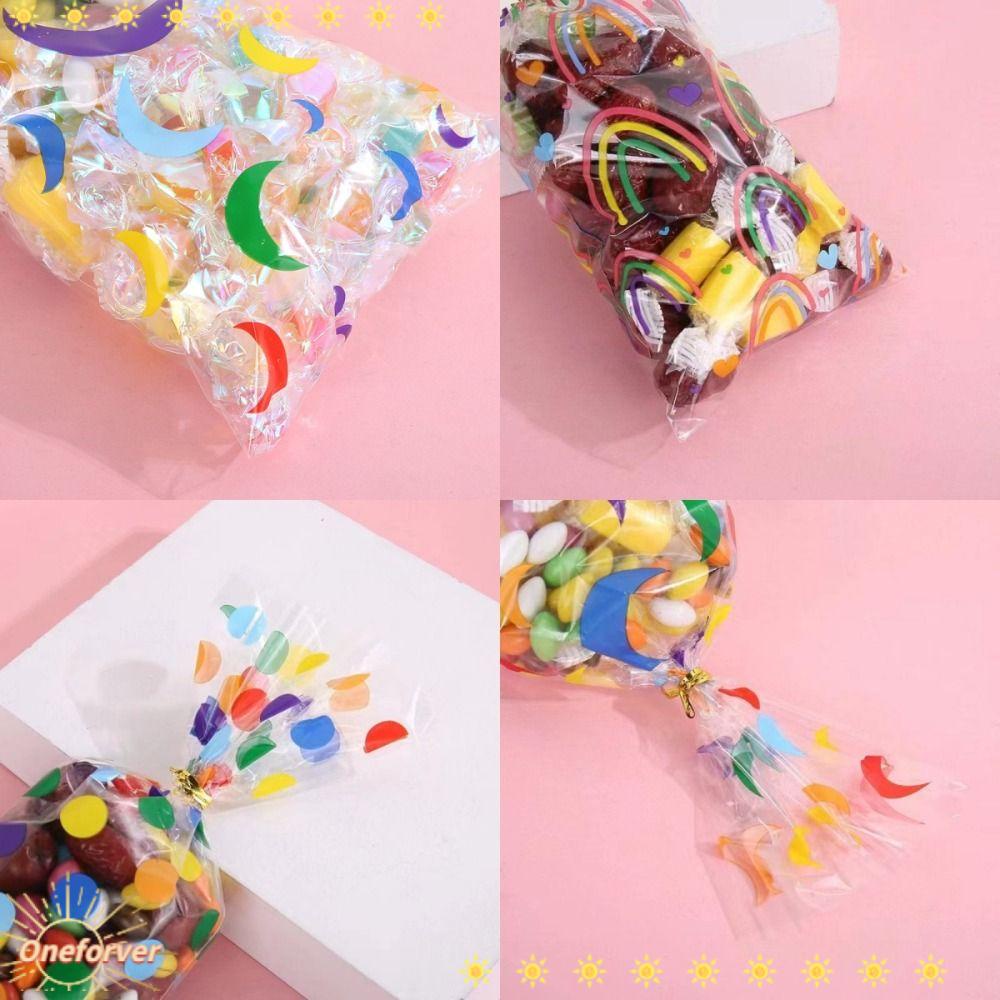 FOREVER Set 100 Túi OPP Trong Suốt 10.83X4.92 inch Có Dây Buộc Xoắn Dùng Một Lần Đựng Quà Tặng