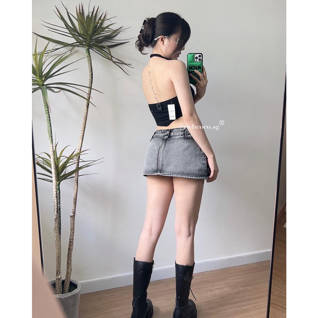 Áo yếm thun ĐEN seeyoulater