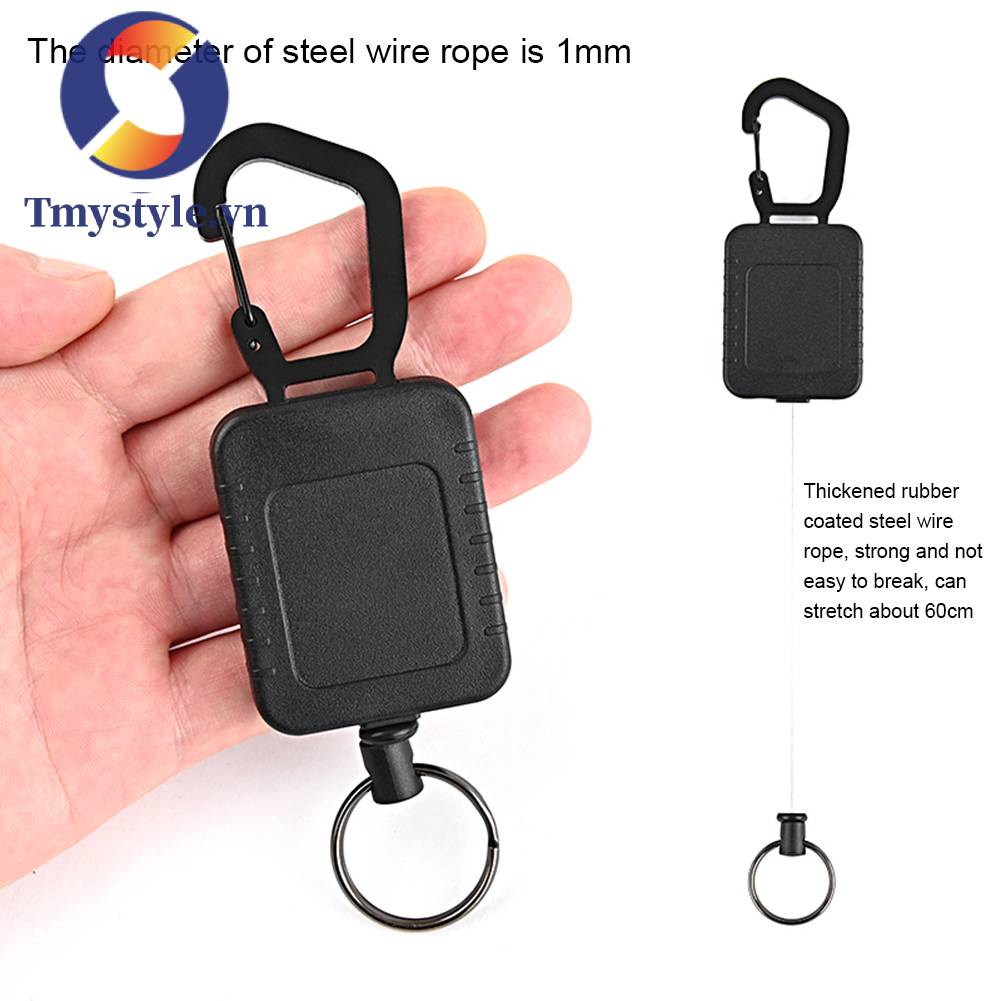 Móc Khóa Dây Thừng Có Thể Thu Gọn Tiện Dụng Mang Theo Du Lịch Cắm Trại
