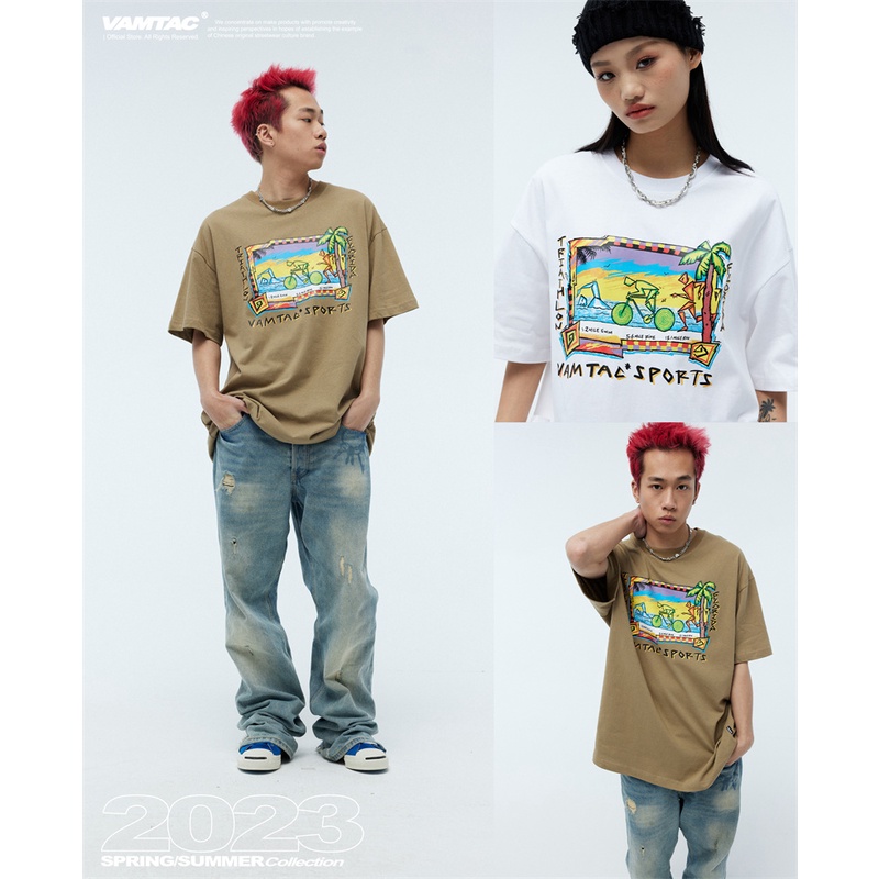Áo Thun Tay Ngắn VAM-Ac88-2023 Thời Trang Xuân Hè Chất Lượng Cao
