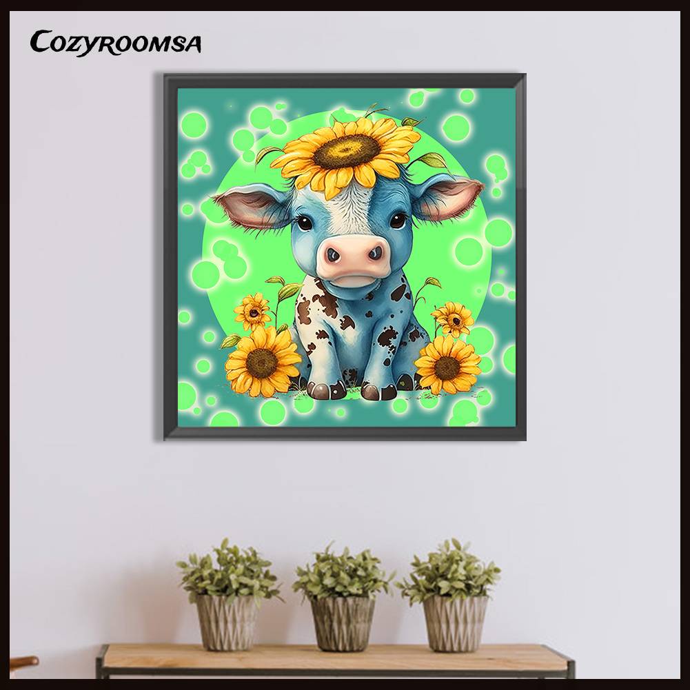 Bộ Tranh Đính Đá 5D Họa Tiết Gia Súc Độc Đáo DIY Dùng Trang Trí Nhà Cửa K464