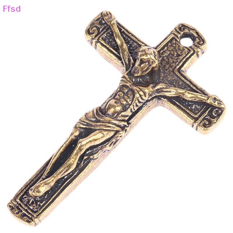 Móc Khóa Xe Hơi / Xe Máy Bằng Đồng Thau Hình Thánh Giá Thời Trang