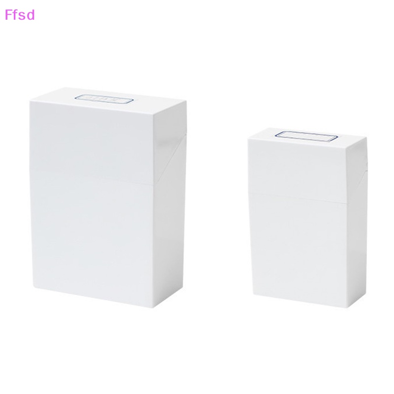 {Ffsd} Hộp Trắng Nhỏ Đựng Thẻ Ảnh Nắp Gập Vuông ABS Chống Bụi Bẩn Sắp Xếp Gọn Gàng Đơn Giản * Bán Chạy