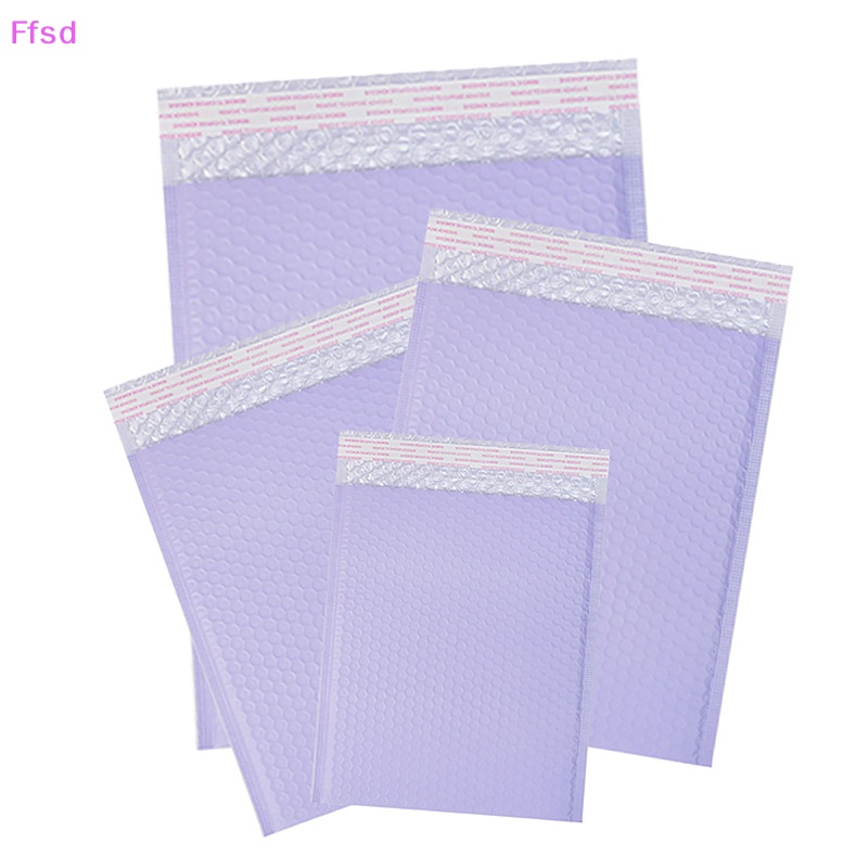 {Ffsd} Set 10 Túi Bong Bóng Màu Tím Tự Dính Chống Rơi Dùng Để Vận Chuyển Hàng Bán Chạy * Hàng Bán Chạy