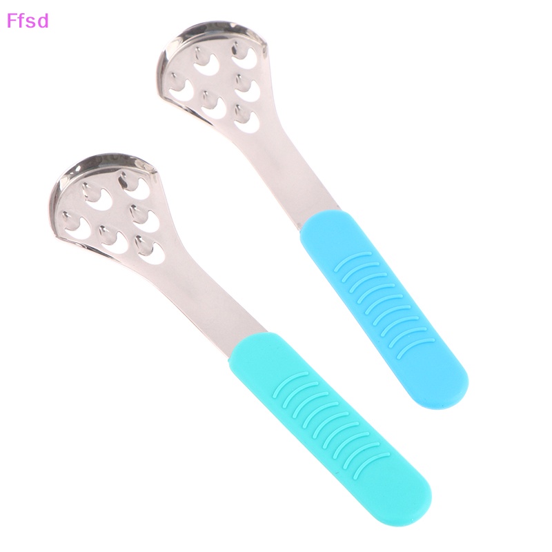 Dụng Cụ Nạo Lưỡi Di Động Bằng Thép Không Gỉ Chống Trượt Có Thể Tái Sử Dụng