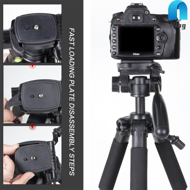 Giá Đỡ Ba Chân Bằng Nhôm Chuyên Nghiệp Zomei Q111 Cho Máy Ảnh Kỹ Thuật Số Dslr