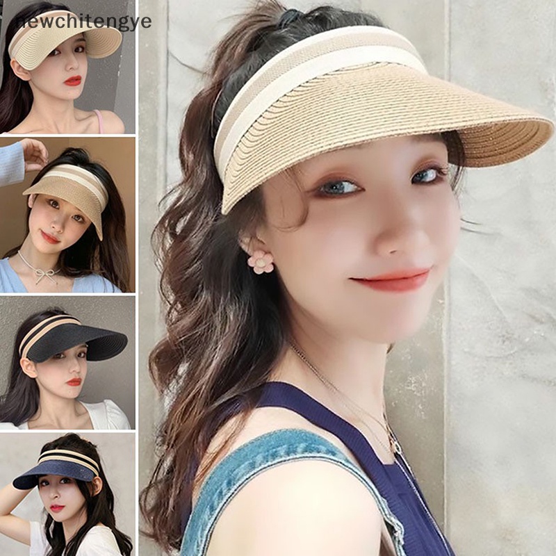 Mũ Cói Chống Nắng Hở Chóp Thời Trang Mùa Hè Cho Nữ