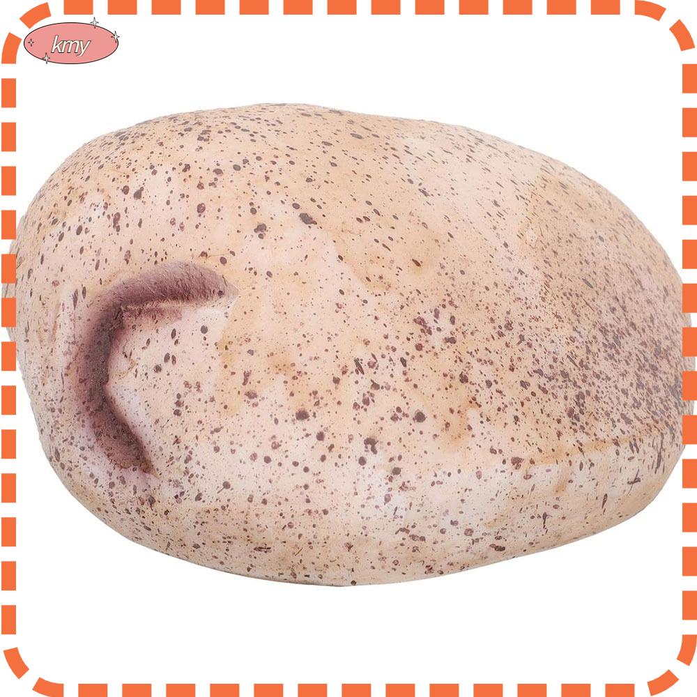 KRNY Hộp Đựng Chìa Khóa Ẩn a-Spare-Key Hình Viên Đá Resin Màu Vàng Nhạt Dành Cho Người Lớn / Trẻ Em