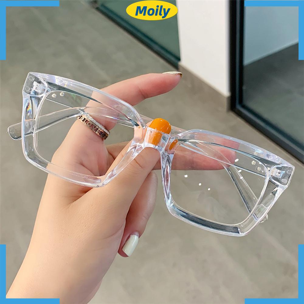 MOILYVN Kính Mát Gọng Vuông Chống Tia UV Phong Cách Vintage