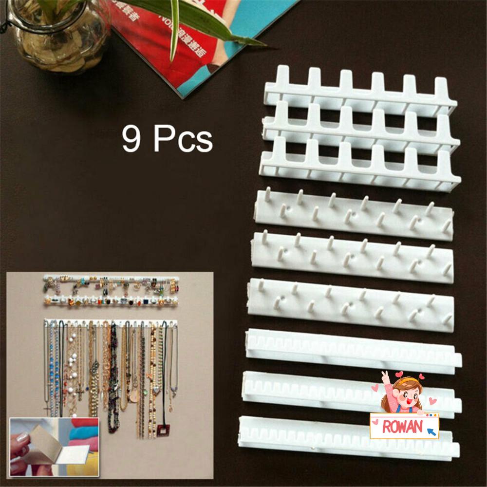 ROWANS Set 9 Móc Treo Đồ Trang Sức Gắn Tường Đứng