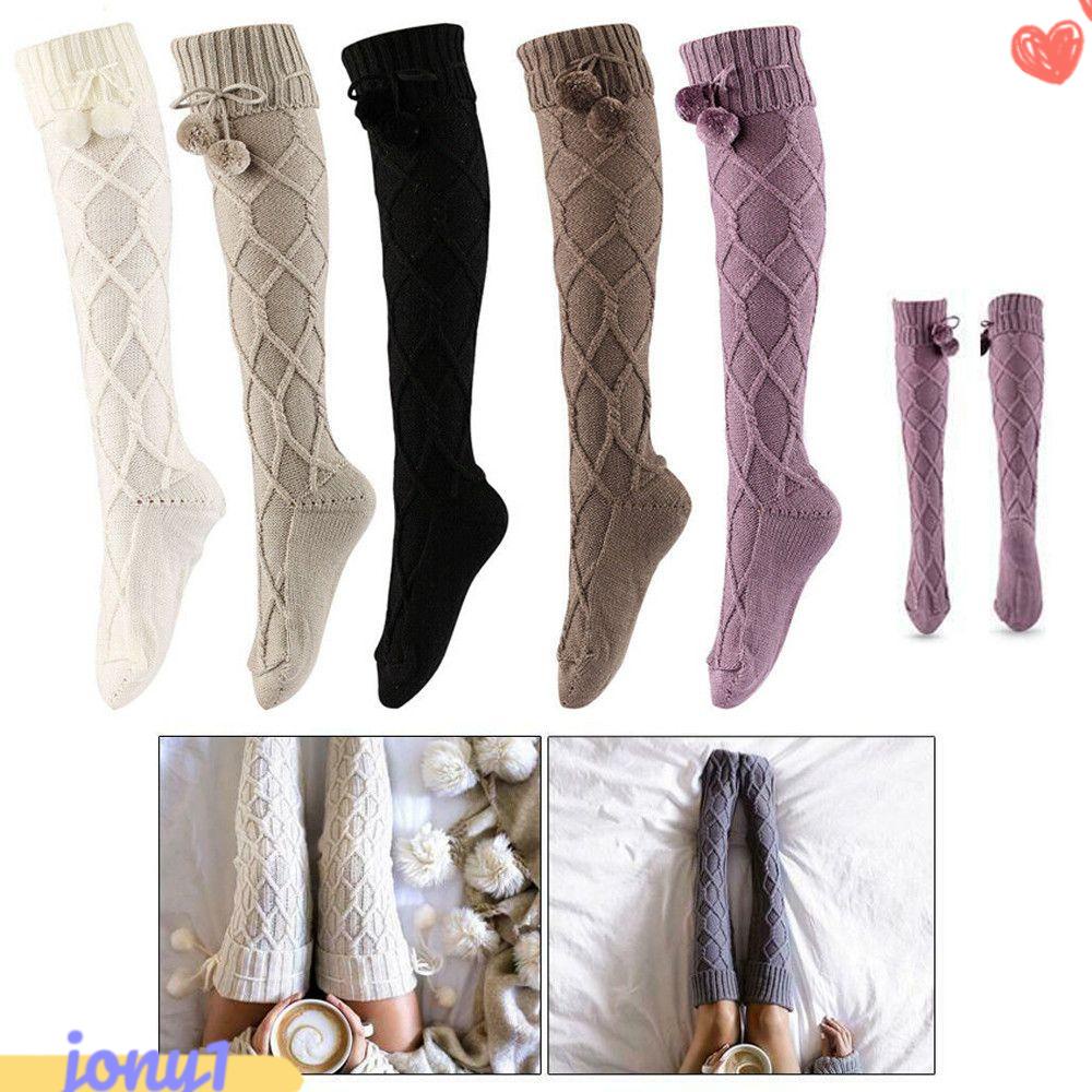 JONYE Vớ Dài Mềm Mại Giữ Ấm Thời Trang