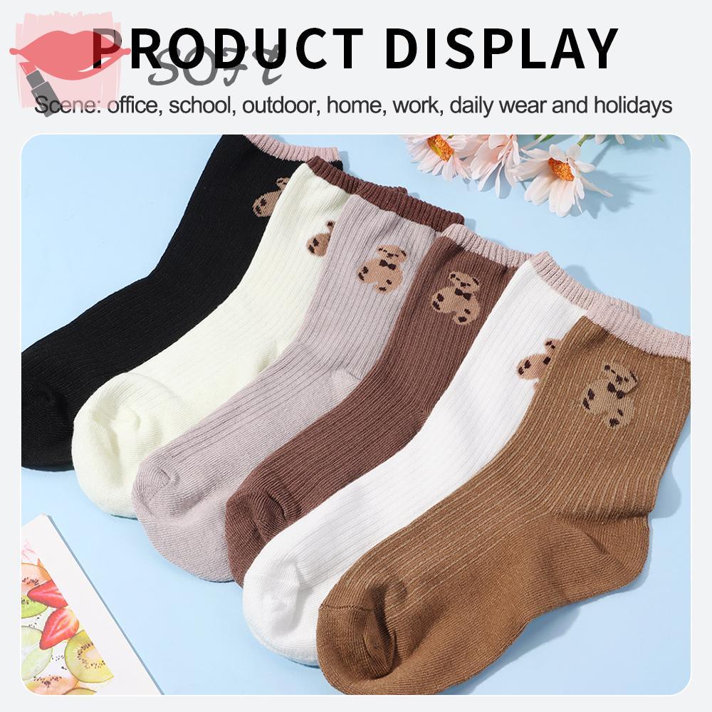 SOFTNESS Đôi Vớ Giữ Ấm Thoáng Khí Thấm Hút Mồ Hôi Bằng Vải Cotton Dành Cho