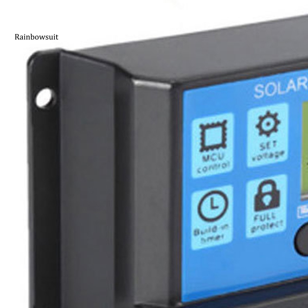 Thiết Bị Điều Khiển Sạc Pin Năng Lượng Mặt Trời Tự Động Đầu Ra USB Kép Màn Hình LCD An Toàn Cho Nhà Ở