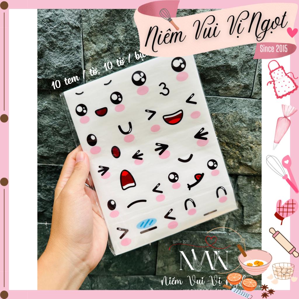 Tem Dán Trong Hình Biểu Cảm Dễ Thương