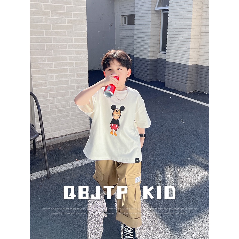 Áo Thun Oversize Tay Ngắn Unisex Bằng Cotton 2023