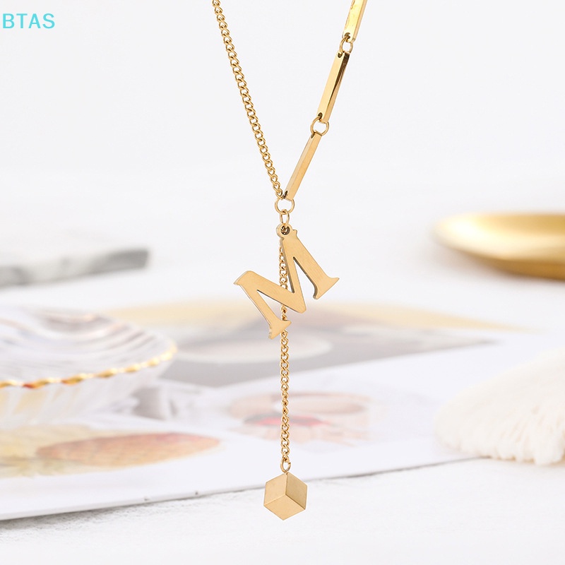 Vòng cổ Bằng Thép Titan Mặt Khối Lập Phương M Màu Sắc Cá Tính Dành Cho Nữ